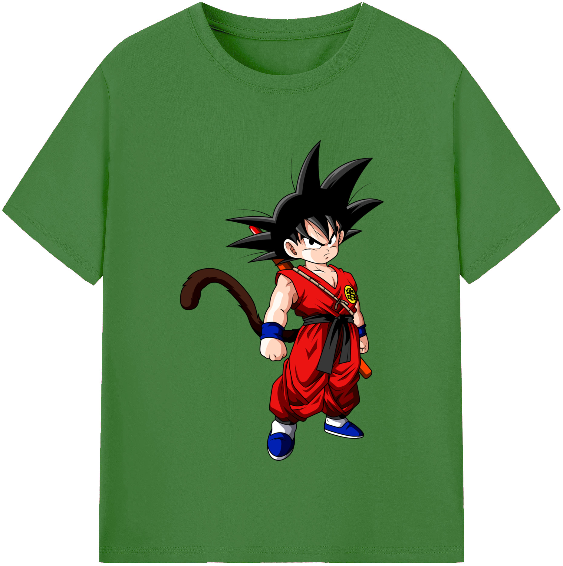 （画像用） ドラゴンボール 孫悟空（そん ごくう）Son Goku カカロット DRAGON BALL Kakarotto レディースカジュアルプリントTシャツ（綿100％）